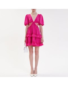 Розовое платье с вырезами Toptop