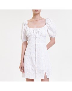 Белое платье Крестьянка с ромашками One week