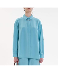 Голубая блузка из тенселя Akhmadullina dreams