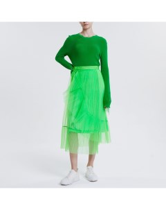 Зелёная плиссированная юбка из фатина Jnby