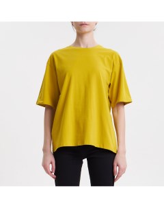 Жёлтая однотонная футболка Metoday