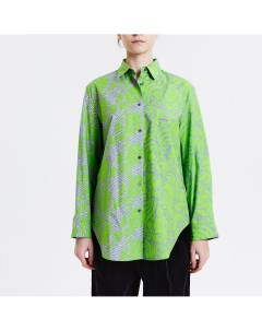 Зелёная двухцветная рубашка Jnby