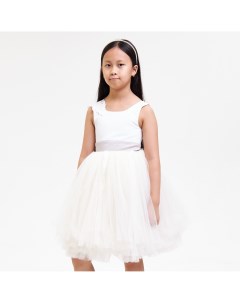 Белое платье с юбкой из фатина Mishura