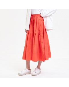 Оранжевая ярусная юбка Nerolab