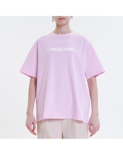 Розовая футболка с принтом Cloud Минимо