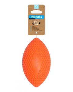 PitchDog игрушка Sportball игровой мяч регби для апортировки для собак 9 см Оранжевый Collar