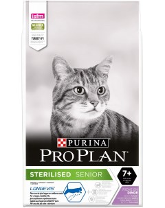 Pro Plan Sterilised Senior 7 для кастрированных котов и стерилизованных кошек старше 7 лет Индейка 3 Purina pro plan