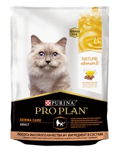 Pro Plan Nature Elements корм для кошек с чувствительной кожей Лосось 200 гр Purina pro plan