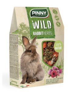Wild Menu полнорационный корм для карликовых кроликов Морковь клевер и василёк 600 г Pinny