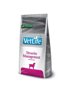 Vet Life Dog Management Struvite корм для собак для профилактики струвитов Диетический 2 кг Farmina vet life