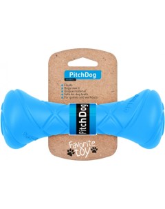 PitchDog игрушка Игровая гантель для апортировки для собак 19 см Голубой Collar
