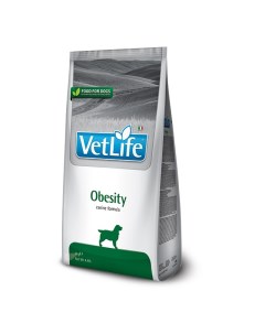 Vet Life Dog Obesity корм для собак для снижения избыточного веса Диетический 2 кг Farmina vet life