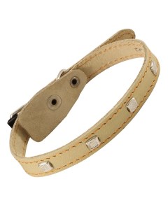 Ошейник кожаный одинарный c украшением (45 см.) Gamma