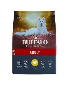 Adult сухой корм для взрослых собак всех пород Курица 2 кг Mr.buffalo