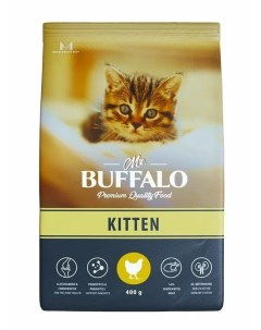 Kitten сухой корм для котят Курица 400 гр Mr.buffalo