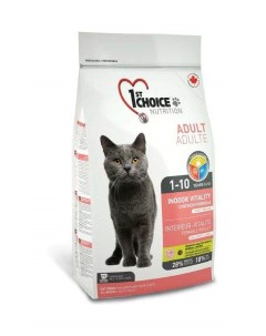 Indoor Vitality корм для домашних кошек Курица 5 44 кг 1st choice