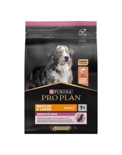 Pro Plan Medium Large Adult 7 Sensitive Skin для пожилых собак средних и крупных пород Лосось 3 кг Purina pro plan