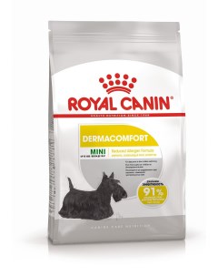 Mini Dermacomfort корм для собак мелких пород с раздраженной кожей Птица 1 кг Royal canin