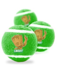 Игрушка Грут теннисные мячики для собак 3 шт 7 см Зеленый Buckle-down