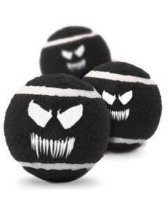 Игрушка Веном теннисные мячики для собак Черный Buckle-down