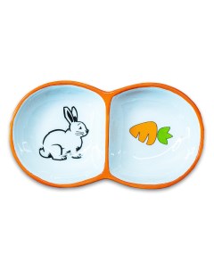 Миска для грызунов двойная (2 х 50 мл.) Mr.kranch