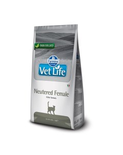 Vet Life Cat Neutered Female корм для стерилизованных кошек Диетический 2 кг Farmina vet life