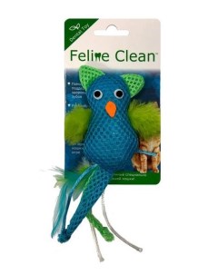 Feline Clean игрушка Dental Сова хвост с перьями для кошек Aromadog