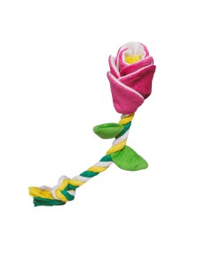 Игрушка для собак роза с канатом 29 х 5 х 5 см Розовый Mr.kranch