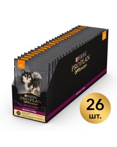 Pro Plan пауч для собак мелких и карликовых пород кусочки в соусе Утка 85 г упаковка 26 шт Purina pro plan