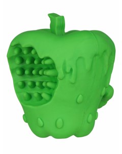 Игрушка для собак яблоко с пищалкой с ароматом курицы 10 см Зеленый Mr.kranch