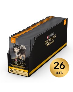 Pro Plan пауч для собак мелких и карликовых пород кусочки в соусе Курица 85 г упаковка 26 шт Purina pro plan