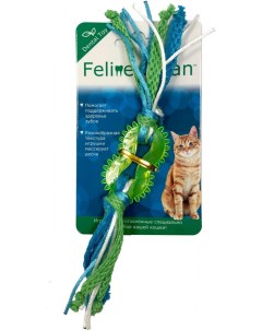 Feline Clean игрушка Dental Колечко прорезыватель с лентами для кошек Aromadog