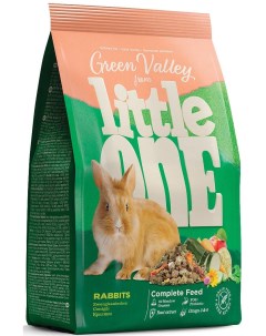 Зеленая Долина корм для кроликов Травы 750 г Little one