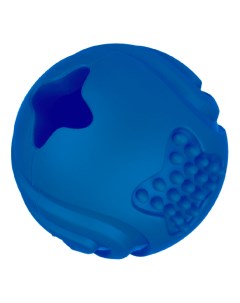 Игрушка для собак мяч с ароматом курицы 6 5 см Синий Mr.kranch