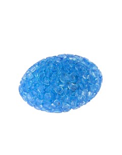 Игрушка Мячик блестящий регби для кошек 5 5 см Голубой Каскад