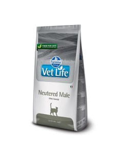 Vet Life Cat Neutered Male корм для кастрированных котов Диетический 5 кг Farmina vet life