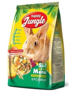 Корм для кроликов 400 г Happy jungle