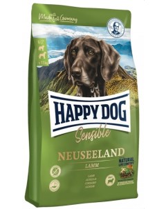 Sensible Neuseeland корм для взрослых собак всех пород склонных к аллергии Ягненок и рис 12 5 кг Happy dog