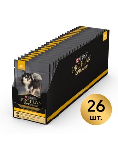 Pro Plan пауч для собак склонных к набору веса мелких и карликовых пород Курица 85 г упаковка 26 шт Purina pro plan