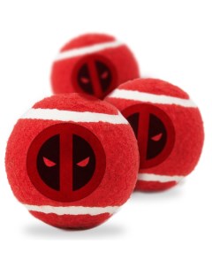 Игрушка Дэдпул теннисные мячики для собак Красный Buckle-down
