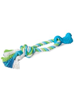 Игрушка из термопластичной резины "Мини-кость с верёвкой" для собак (30 см.) Триол