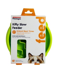 Миска медленного поедания для кошек Зеленый Petstages