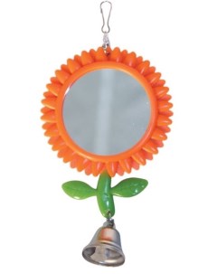 BR34 игрушка-зеркало "Подсолнух" для птиц (8 х 17,5 см.) Триол