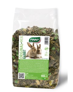Original mix полнорационный корм для карликовых кроликов Злаковое ассорти 900 г Pinny