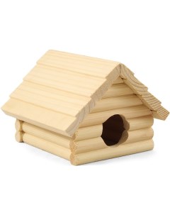 Домик деревянный для грызунов 1 13 5 х 13 х 10 см Gamma