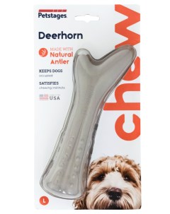 Deerhorn игрушка с оленьими рогами большая для собак 20 см Petstages