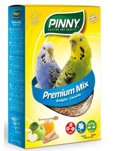 Premium Menu полнорационный корм для волнистых попугаев Фрукты бисквиты и витамины 800 г Pinny