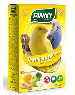 Premium Menu мягкий витаминный корм для птиц Мед и яблоки 350 г Pinny