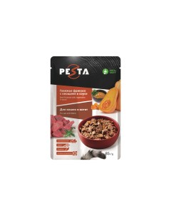 Пауч для кошек кусочки в соусе Говядина и овощи 85 г Pesta