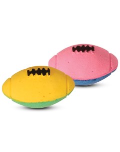 Игрушка Мяч для регби двухцветный для кошек 1 шт 5 5 см Триол